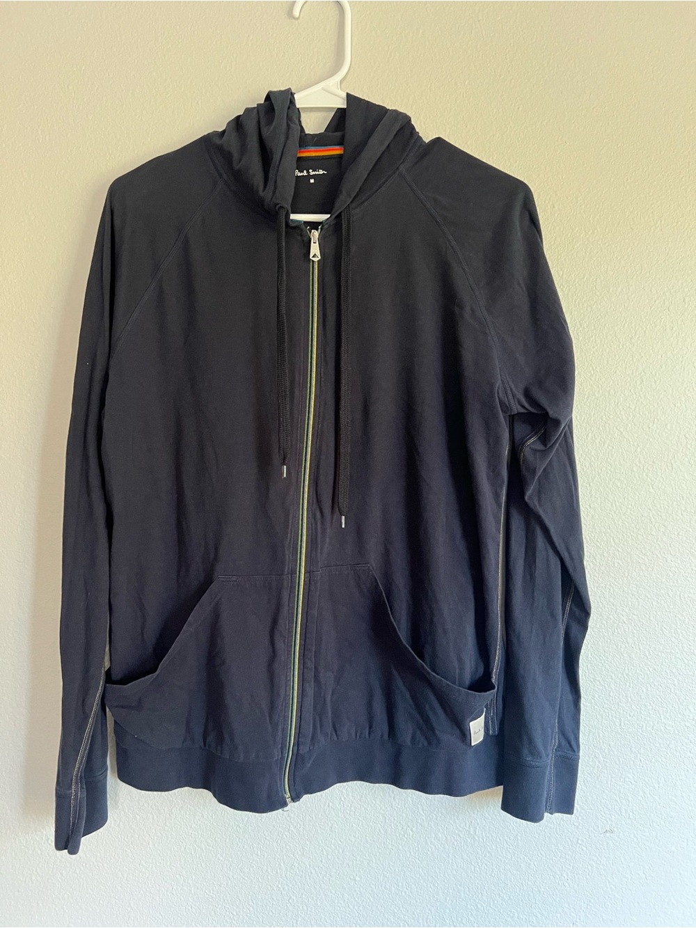 Paul Smith Cotton Jersey Zip Lounge Hoodie, M